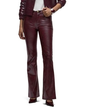 Hudson Jeans Barbara High-rise Faux Leather Bootcut Pants - Red