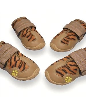 Aronkl Anti-slip Dog Boots For Large Breeds - Brown