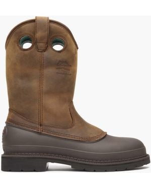 Georgia Boot Muddog Wellington Work Boot - Brown