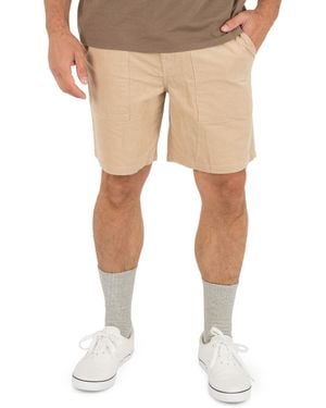 Hurley Baja Cord Volley Elastic Waistband Shorts - Natural