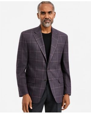 Michael Kors Classic-fit Plaid Sport Coat - Gray