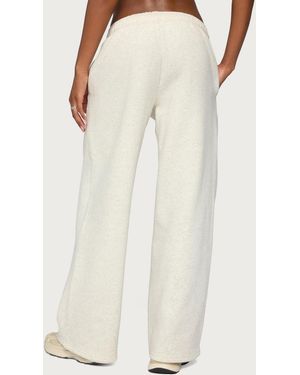 Edikted To You Wide Leg Sweatpants - Natural