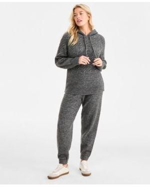 On 34th Cozy Sweater Hoodie sweatpants Macys Exclusive - Gray