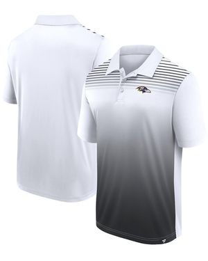 LOGO ATHLETIC White/black Baltimore Ravens Sandlot Game Polo Shirt - Gray