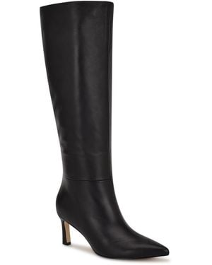 Nine West Lorthey Tall Stiletto Dress Boots - Black