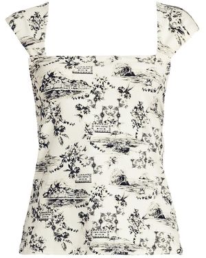 Lands' End Plus Size Square Neck Underwire Tankini Top - White