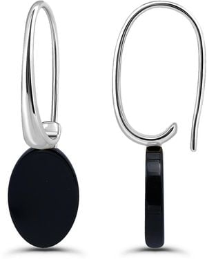 Macy's Genuine Howlite Chrysocolla On Hardwire Fishhook Closure Earrings - White