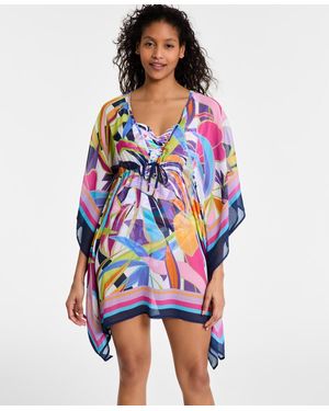 Bleu Rod Beattie Bleu Rod Beattie Living Color Caftan Swim Cover-up - Blue