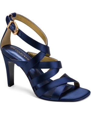 Donna Karan Briarrose Evening Multi Strap Dress Sandals - Blue
