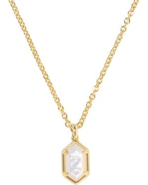 Kendra Scott 14k Gold-plated Hallie Short 18" Pendant Necklace - Metallic