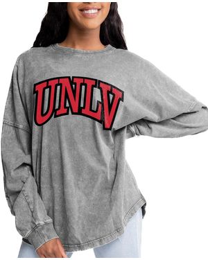 Gameday Couture Unlv Rebels Faded Wash Pullover Sweatshirt - Gray
