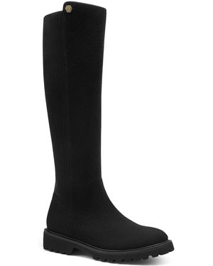 VIVAIA Filipa Round-toe Stretchy Wool Knee-high Boots - Black
