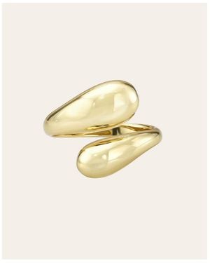 Zoe Lev Dome Wrap Ring - Metallic