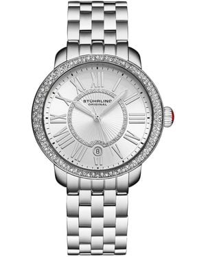 Stuhrling Celestia 4080 S Quartz 38mm Watch - Gray