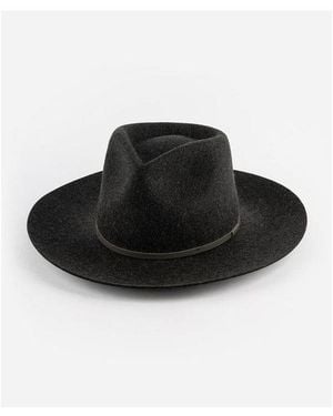 Gigi Pip Stylish Rowan Fedora Hat - Black