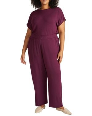 UNIVERSAL STANDARD Plus Size Travelknit Relaxed Pants - Purple