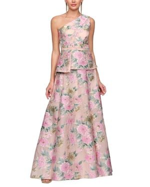 JS Collections Mia One Shoulder Gown - Pink