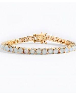 Mint & Lily Mint Lily Blue Opal Tennis Bracelet - White