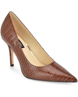 Nine West Gemmha Slip-on Stiletto Pumps - Brown