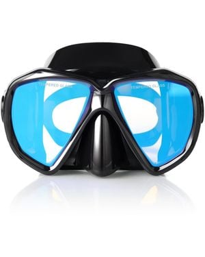 Gnuadz Snorkel Mask Panoramic Hd Anti-fog Tempered Glass - Blue