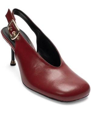 Prologue Shoes Flaris Slingback Stiletto Pump - Red