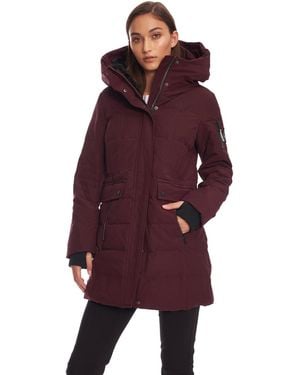 Alpine North Kootney | Mid-length Parka Coat - Purple
