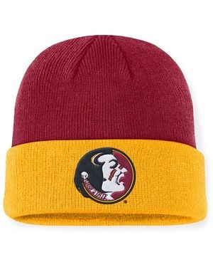 Nike Garnet/gold Florida State Seminoles Legacy Terra Cuffed Knit Hat - Orange