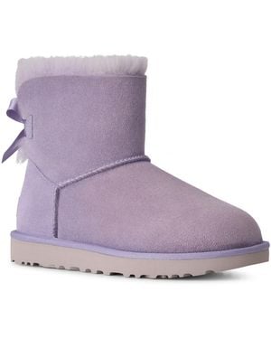 UGG Mini Bailey Bow Ii Slip On Boots - Purple