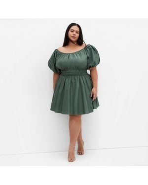 City Chic Lillian Dress - Green