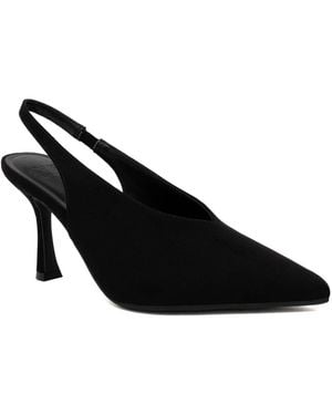 Jones New York Modeya Slingback Pointed Toe Pumps - Black