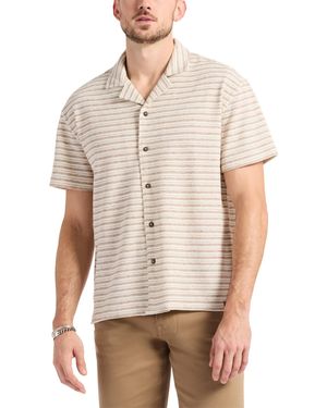 Buffalo David Bitton Stripe Jersey Shirt - White