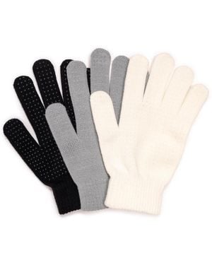 Muk Luks 3 Pair Pack Of Gloves - White