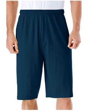 Kingsize Big & Tall Lightweight Extra Long Shorts 3-pack - Blue