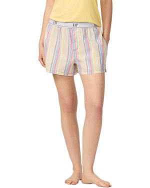 Gap Poplin Pull-on Boxer Shorts - White