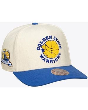 Mitchell & Ness And Golden State Warriors Team Pro Adjustable Hat - Blue