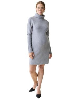 Ingrid & Isabel Ingrid + Isabel Maternity Ingrid + Isabel Turtle Neck Sweater Dress - Blue