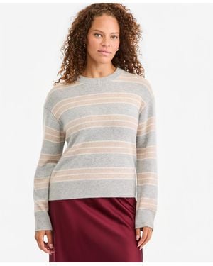On 34th Cashmere Crewneck Relaxed-fit Sweater - White