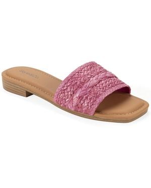 Style & Co. Audreyy Square Toe Memory Foam Sandals - Pink
