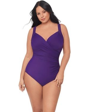 Miraclesuit Plus Size Sanibel One-piece Swimsuit - Purple