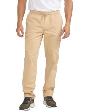 Silver Jeans Co. Essential Twill Pull-on Cargo Pants - Natural