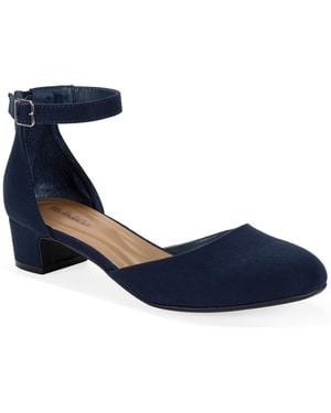 Style & Co. Gretell Block Heel Dress Pumps - Blue