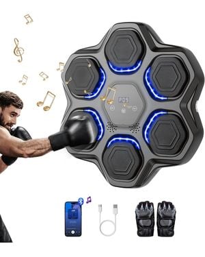 SUGIFT Music Boxing Machine Gym Fighting Equipment With Gloves - Blue