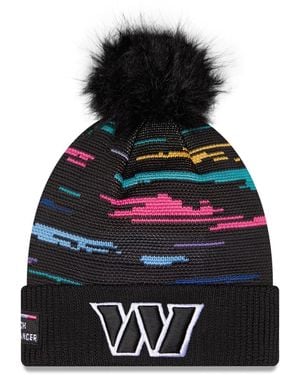 KTZ Washington Commanders 2026 Nfl Crucial Catch Cuffed Knit - Black