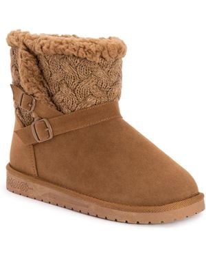 Muk Luks Alyx Boots - Brown