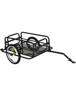 Mountaintop Bicycle Cargo Trailer Foldable Bike Cart Wagon - Black