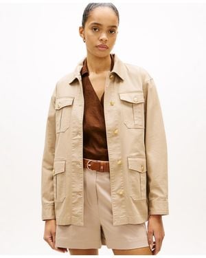 Tommy Hilfiger Collared Front-button Field Jacket - Natural