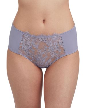 Skarlett Blue Entice Front Lace Brief - Purple