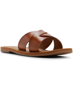 Roxy Andreya Ladies Slip On Sandals - Brown