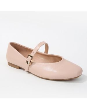 BERNESS Palmina Mary Jane Ballet Flats - Pink