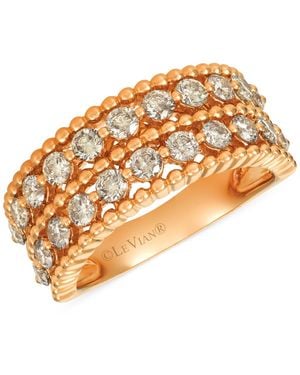 Le Vian Nude Diamond Double Row Beaded Ring (1-1/3 Ct. T.w. - Metallic